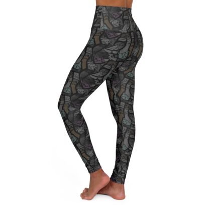 Cats tiled - High Waisted Yoga Leggings - Image 4