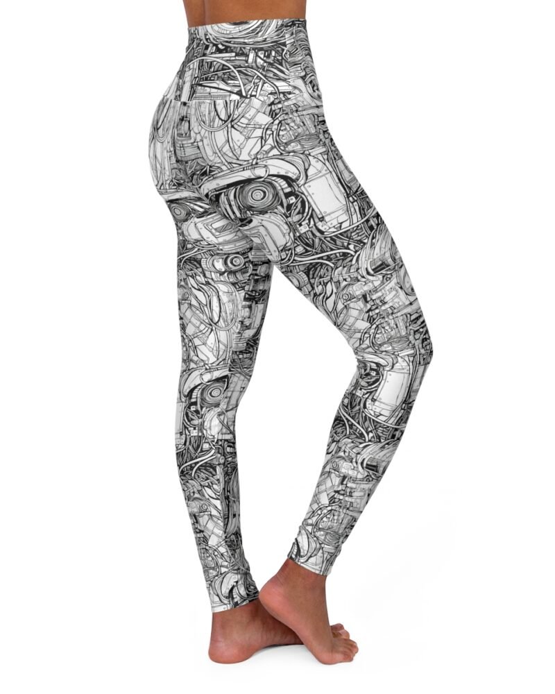 Mr roboto - wires - High Waisted Yoga Leggings