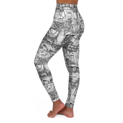 Mr roboto - wires - High Waisted Yoga Leggings - Image 4