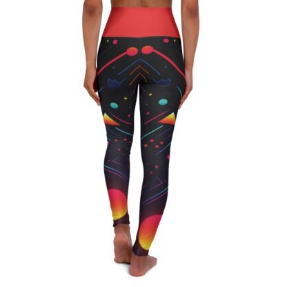 Retro 80s gamer girls - High Waisted Yoga Leggings - Image 3