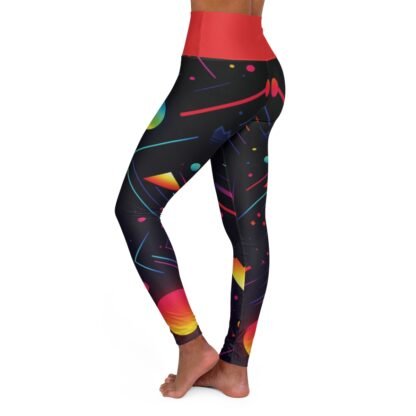 Retro 80s gamer girls - High Waisted Yoga Leggings - Image 4