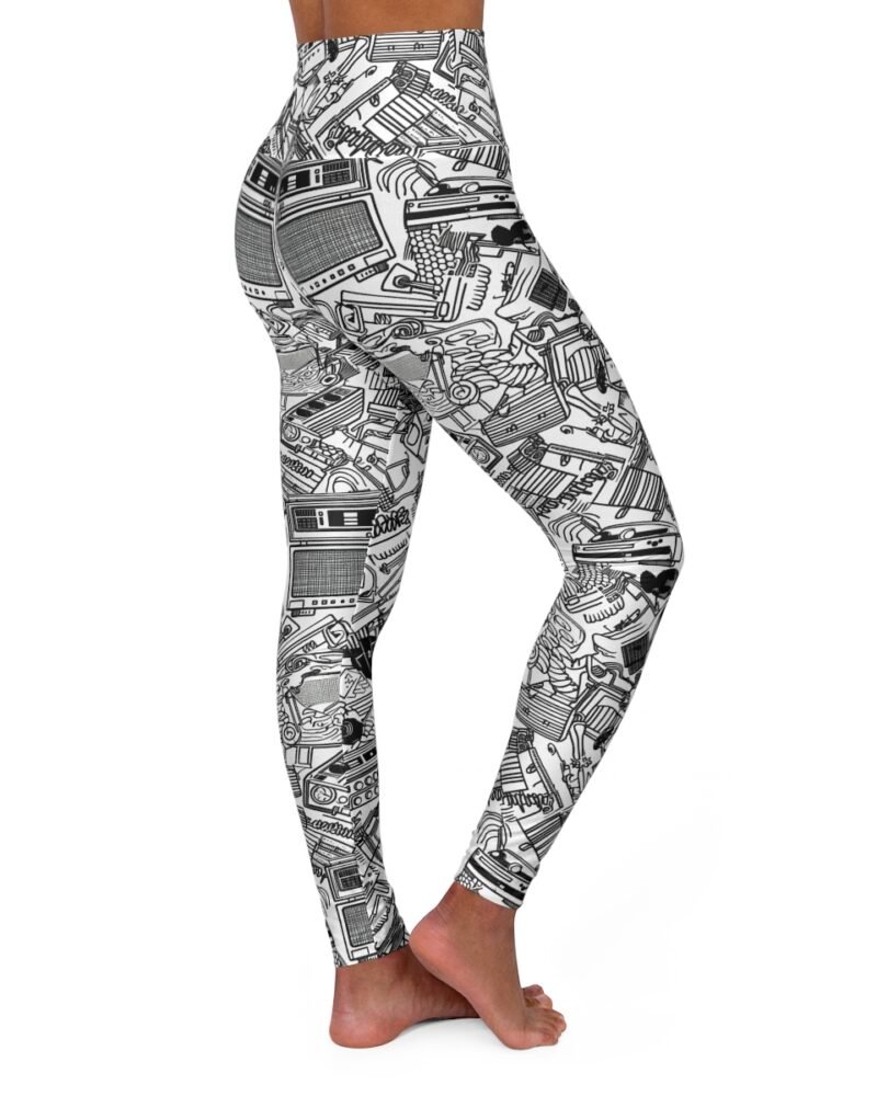 80's music themed - High Waisted Yoga Leggings