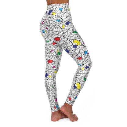 Webbed - color Patches - High Waisted Yoga Leggings