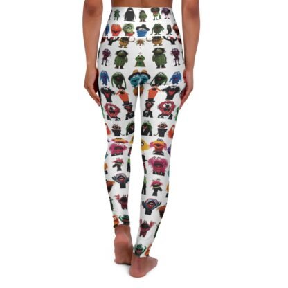 Muppets as drawn by a kid - white - High Waisted Yoga Leggings - Image 2