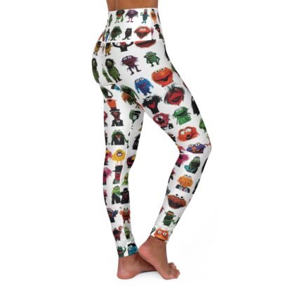 Muppets as drawn by a kid - white - High Waisted Yoga Leggings - Image 4