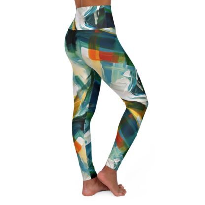 Brush Strokes - Be a masterpiece - oil painting - High Waisted Yoga Leggings