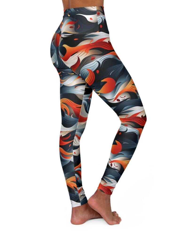 Colored Waves - High Waisted Yoga Leggings