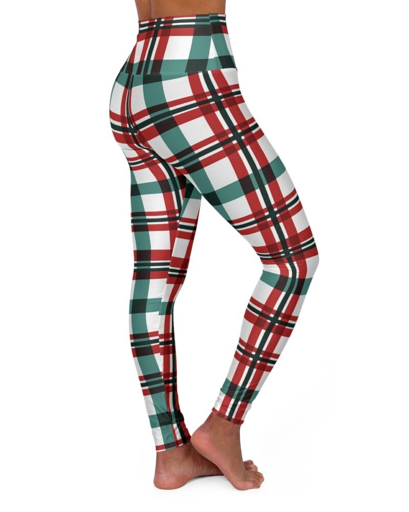 Christmas - Plaid - High Waisted Yoga Leggings