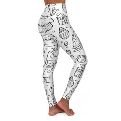 Christmas Coloring pants - High Waisted Yoga Leggings