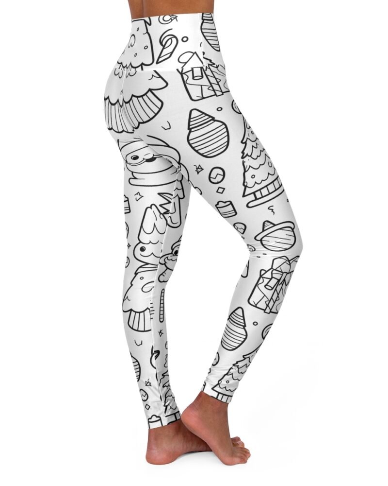 Christmas Coloring pants - High Waisted Yoga Leggings