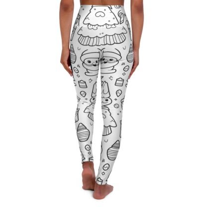 Christmas Coloring pants - High Waisted Yoga Leggings - Image 3