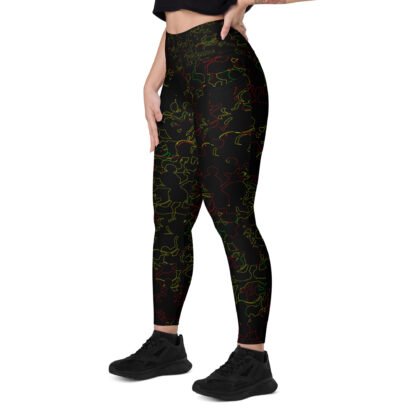 Mouse silhouettes - Leggings with pockets - Image 6