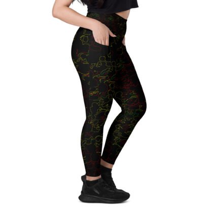 Mouse silhouettes - Leggings with pockets