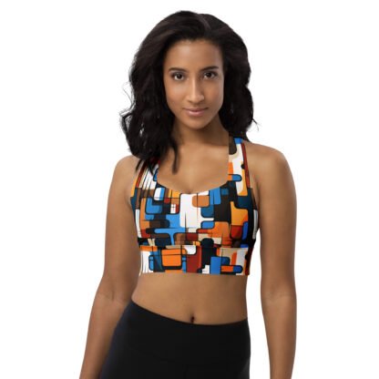 60s retro smooth square - Longline sports bra