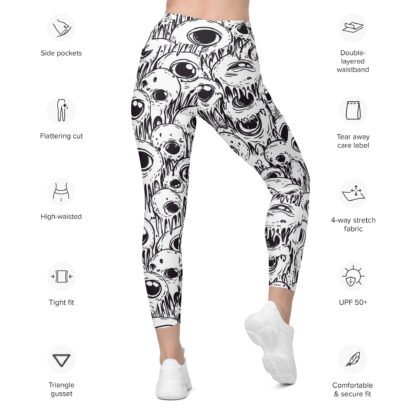 Eyes of Doom Halloween– Leggings with pockets