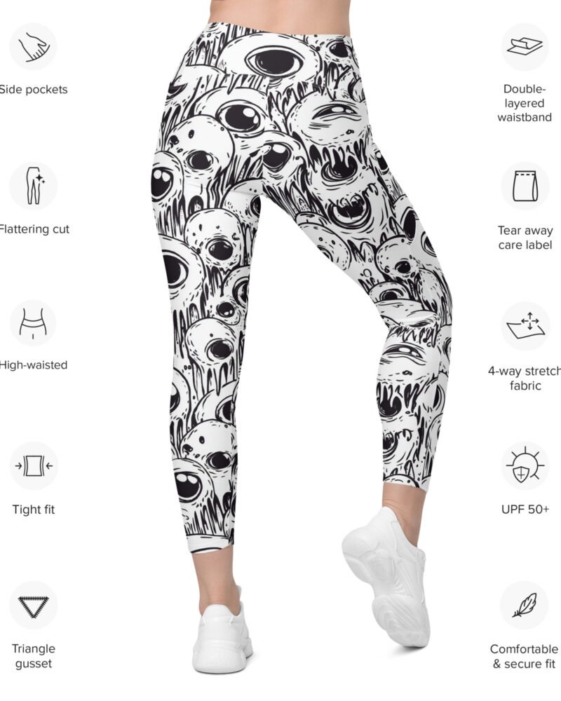 Eyes of Doom Halloween– Leggings with pockets